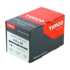 Timco Furniture Carcass Screws - PZ - Black 4.0 x 45 - 500 Pieces