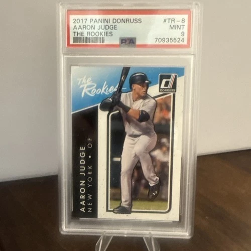 2017 Panini Donruss Aaron Judge The Rookies #TR-8 PSA 9 Mint Yankees