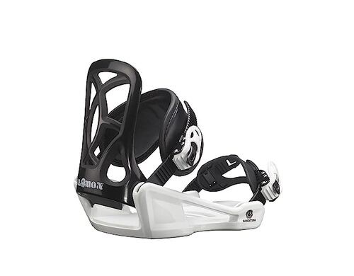 Attacco snowboard Salomon Goodtime nero bianco XS
