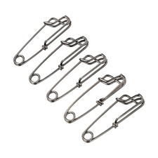 5Pcs Langleine Clips Snap Angeln Anschlüsse Clips Lang Rostfreier Stahl