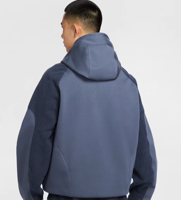 Nike Tech Boreas Men's Oversized Hoodie Thunder Blue Obsidian