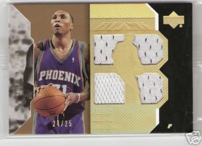06-07 UD BLACK - SHAWN MARION - DUAL GOLD JERSEY  #/25