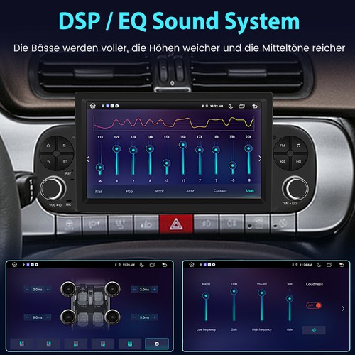 Per Fiat Panda 2013-2020 7" Android 13 Carplay GPS Nav WIFI Autoradio DAB+ 2+64G - Foto 10 di 12