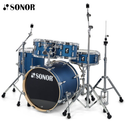 Sonor AQ1 Series STAGE 5-Piece Birch Drum Set Caribbean Blue AQ1-STAGEWMCCB