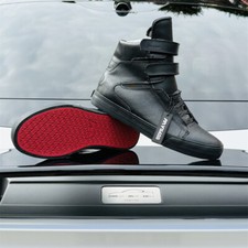 Supra Tk Society High Top Shoes black with red sole HOT Limited time discount