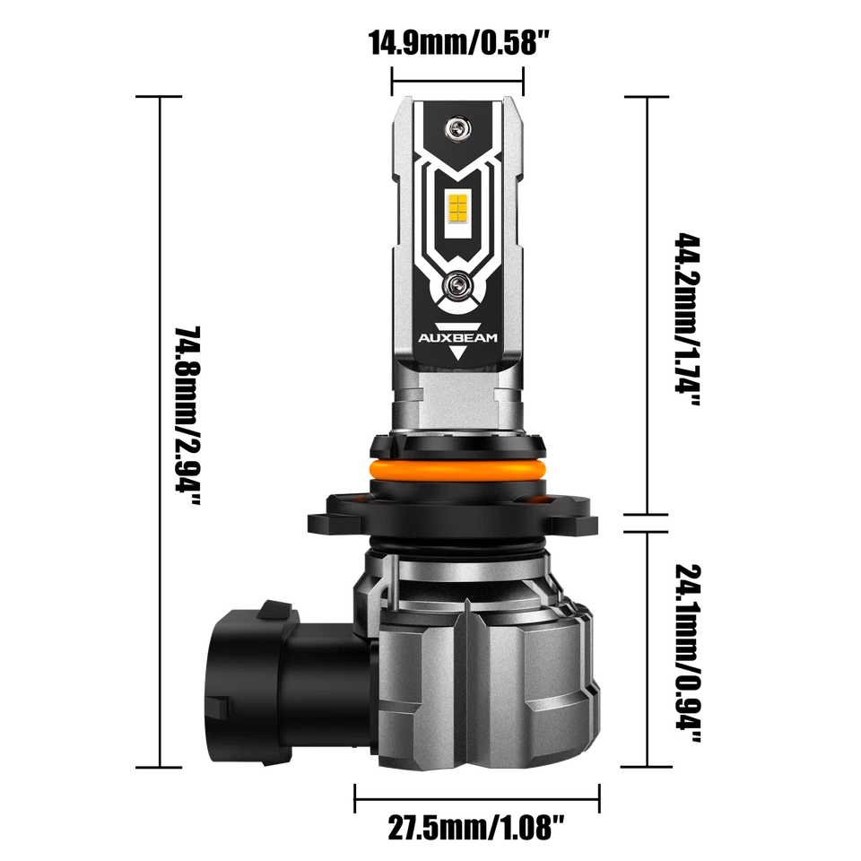 适用于雪佛兰 Express 1500 2500 3500 9005 9006 LED 车头灯高低光束无线 — 第 3/4 张图片