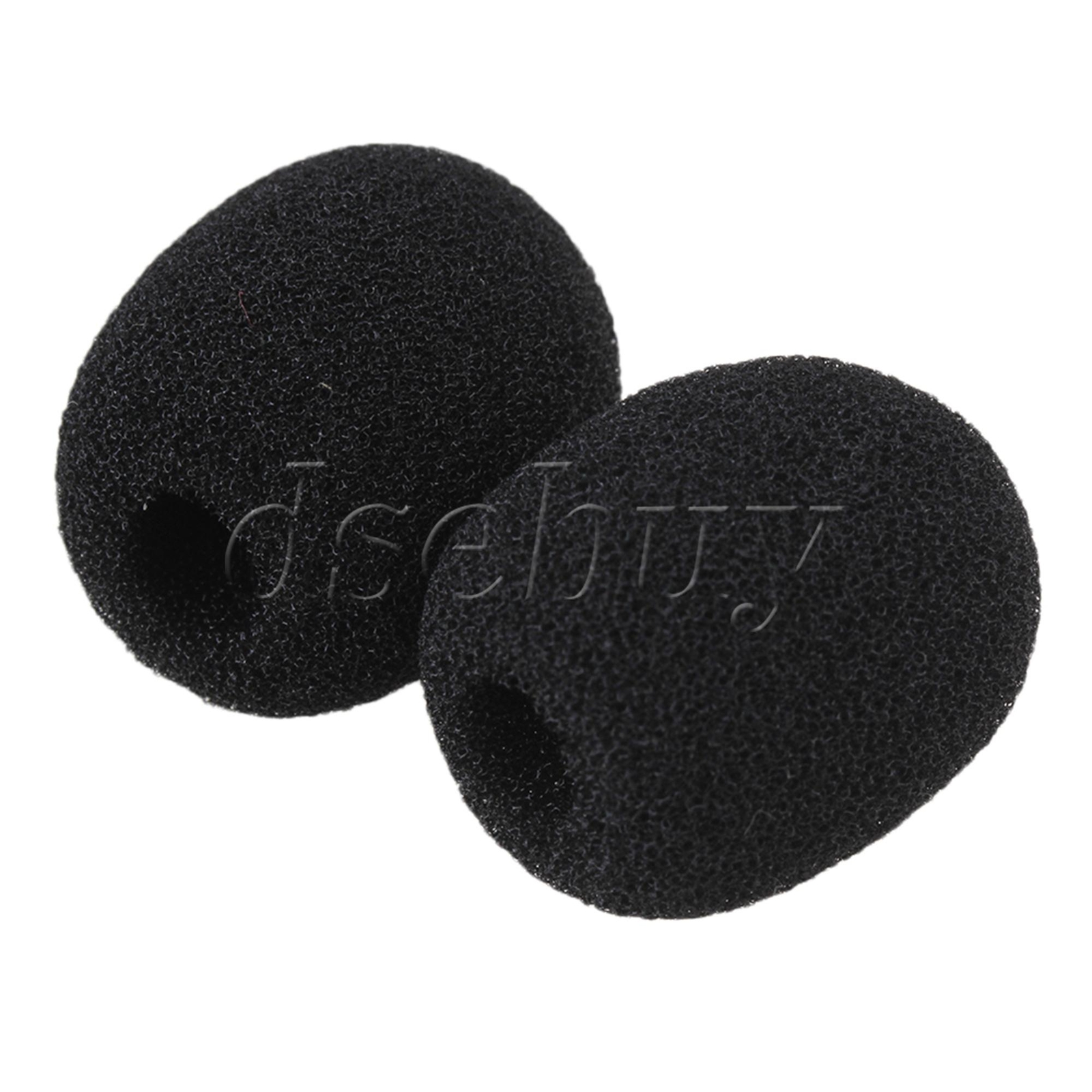 10x EYM05 Headset Microphone Wind Shield Foam Mic Guard 8mm Dia Black