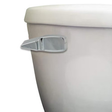 Danco 88365 White Mansfield Toilet Handle, Chrome, Plastic, 9"