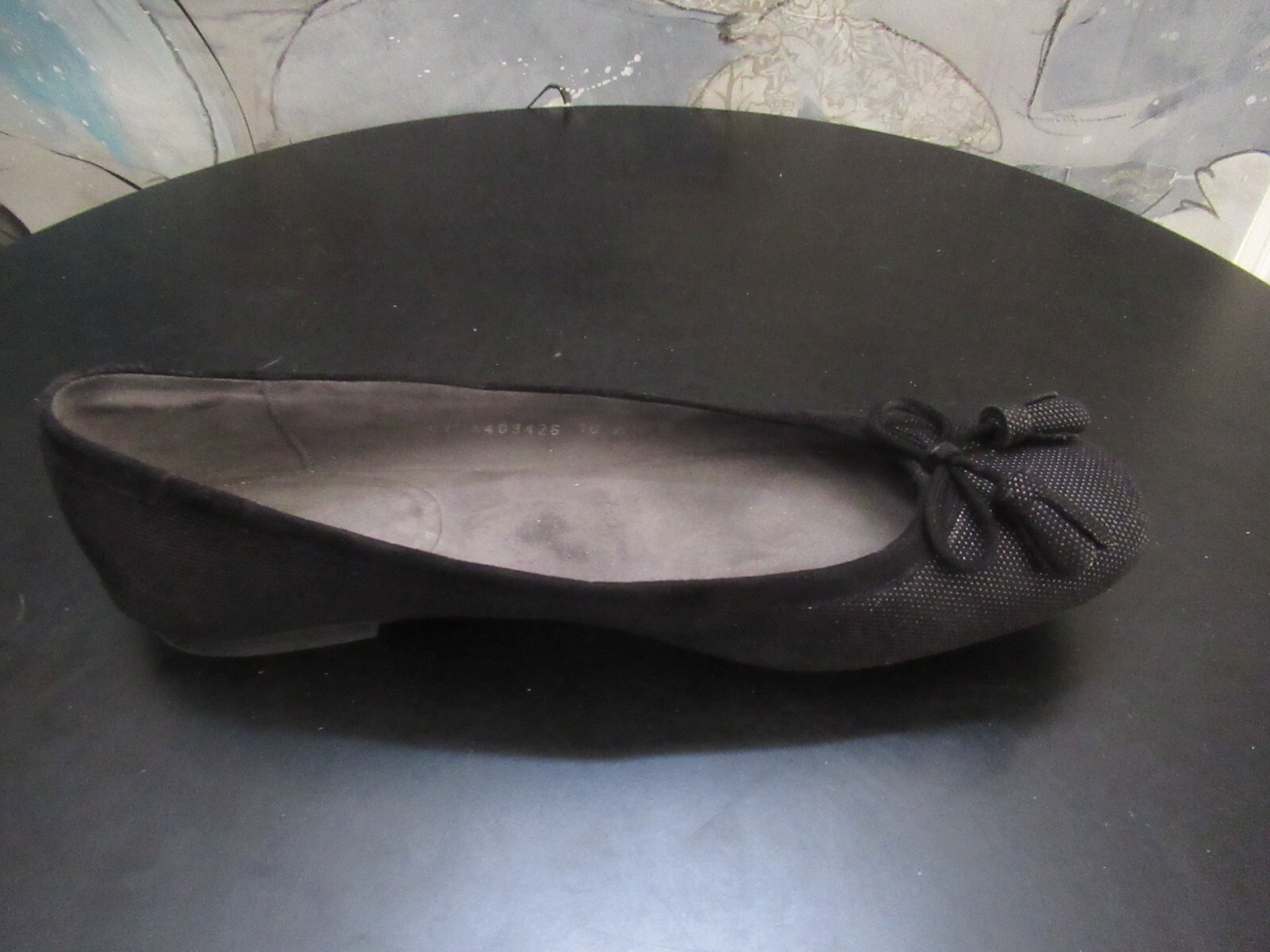 Stuart Weitzman Dark Gray / BlackTexture Tulip Bo… - image 3