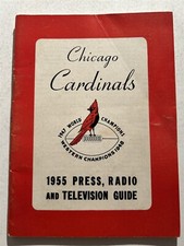 1955 CHICAGO CARDINALS Media Press Guide Ollie MATSON Charley TRIPPI Summerall