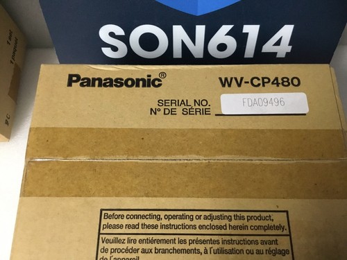 PANASONIC WV-CP480 Security Color Camera W/540TVL 2.8-12mm 120VAC Power Cord NIB - Picture 16 of 16