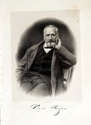 Lithographie Victor Hugo Borneam Fecit - Foto Pierre Petit