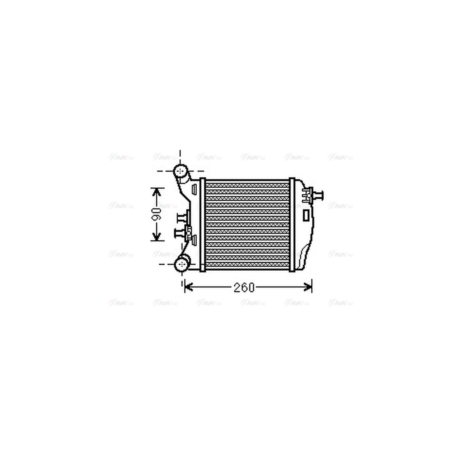 Intercooler FT4375 AVA Left  51819187