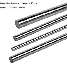 6mm-20mm 45 Steel Chrome-plated Smooth Rod Linear Rail Shaft 100-1200mm for CNC