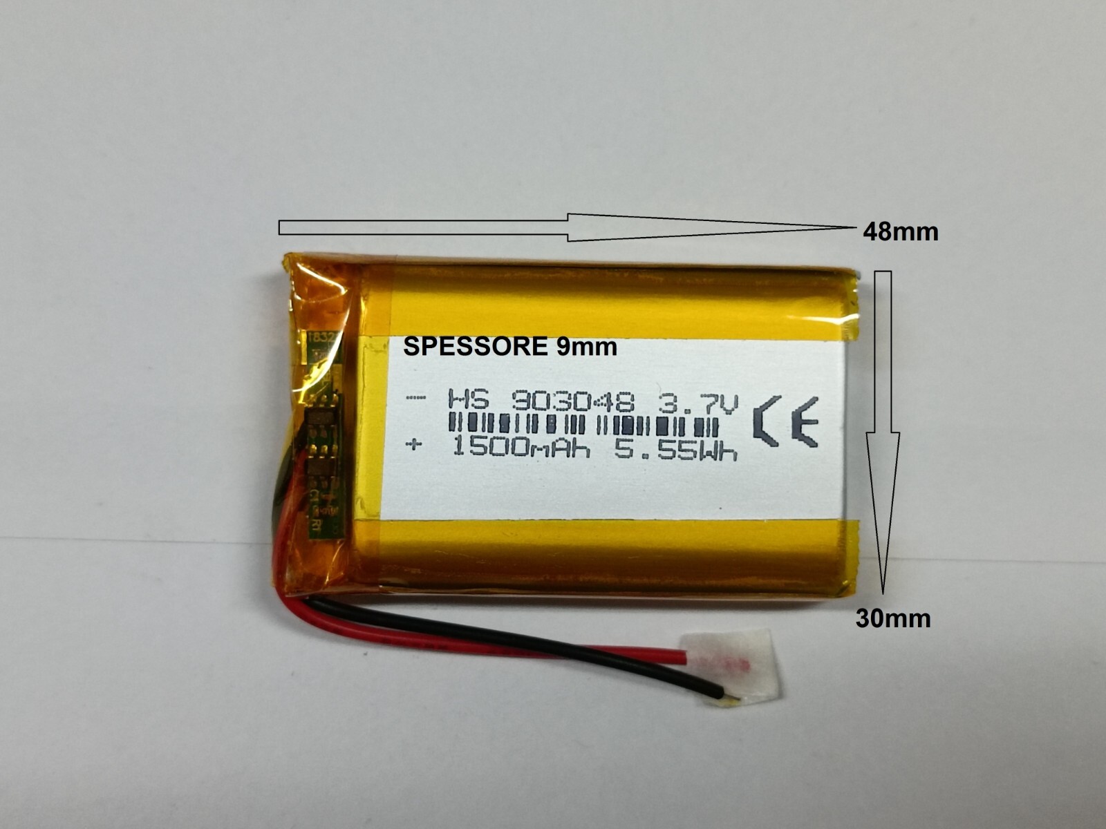 Batteria LiPo 3,7V 1500 mAh per modellismo foto 2
