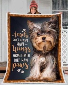 yorkie throw blanket