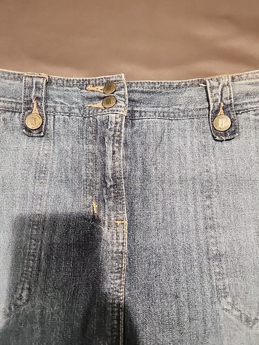 NY Jeans & Co Denim Mini Skort Size 6 - Picture 4 of 8
