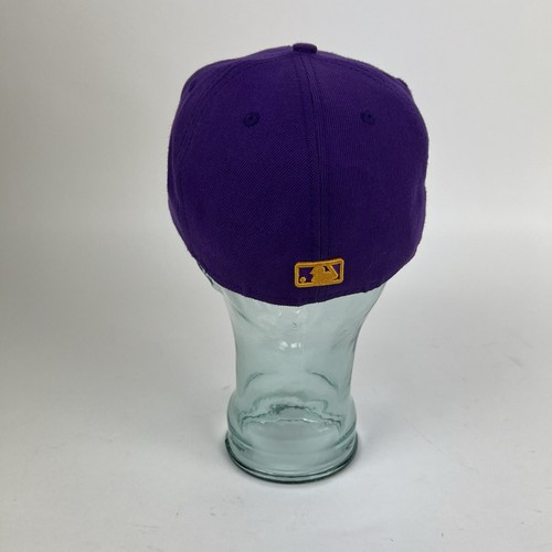 Sombrero New York New Era Vintage Talla 7 56 cm Mercancía Genuina Púrpura/Amarillo - Imagen 3 de 6
