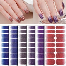 2024 New Semi Cured Gel Nail Stickers UV Lamp Required Gel Wraps Hot