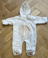 Unisex Neutral Baby Fleece Suit Cute Bear 0-3months