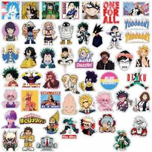 50 Pcs My Hero Academia Stickers Anime Boku No Hero Suitcase Skateboard Decals Ebay