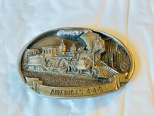 Belt Buckle - Train American 4-4-0