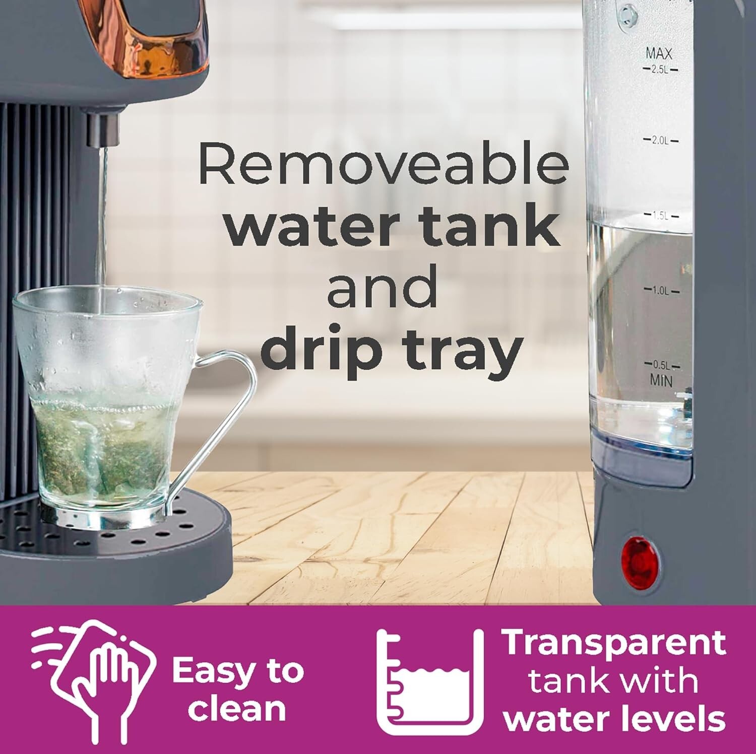 Neo 2.5L Instant Electric Hot Dispenser Water Boiler Kettle Heater