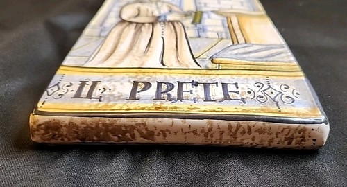 Vintage Profession Tile IL Prete Ceramic Castelli Italy Saca Castelli - Picture 4 of 7