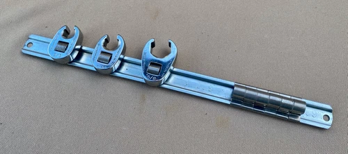 3 SNAP ON Crowfoot Flare Nut Wrenches FRH200S 5/8", FRH140S 7/16", FRH120S 3/8"