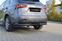 CUP Diffusor Ansatz Schwarz FüR Lexus NX MK1 Typ 300H Heck StoßStange V.1