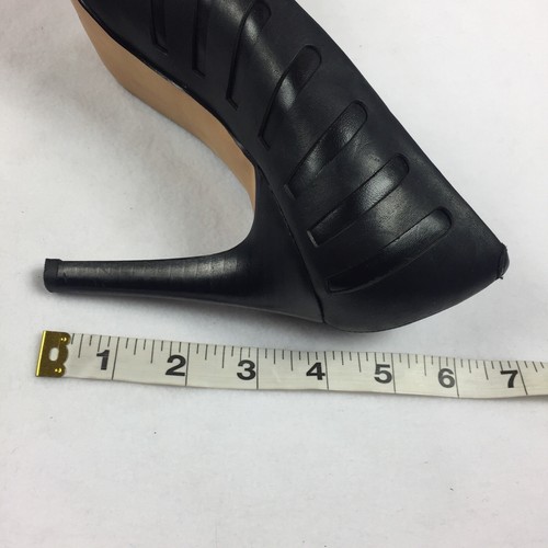 Audrey Brooke Amelia High Heels Size 8.5 Womens Solid Black Cutout Classic Pumps - Picture 6 of 9