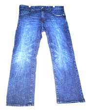 TK Axel Slim Boot Cut Jeans Men Size 34x30 Blue Dark Wash Denim Cotton