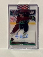 Fredrik Karlstrom 2022-23 Upper Deck Clear Cut Rookie Autograph Card # CCFK
