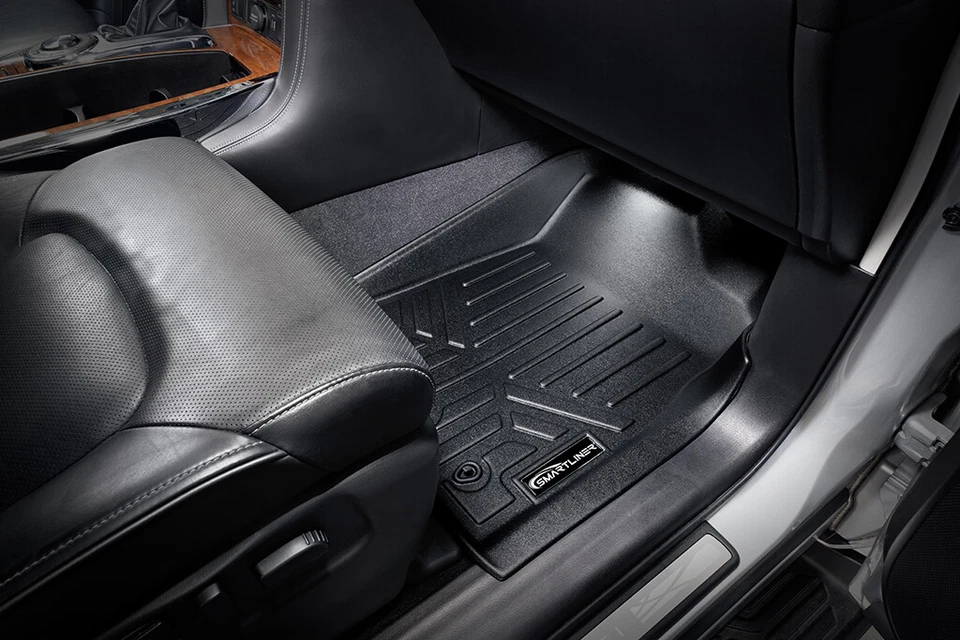 SMARTLINER Floor Mats Set 2017-2018 Nissan Armada | 2011-2018 Infiniti QX56 QX80 Foto 3 de 4
