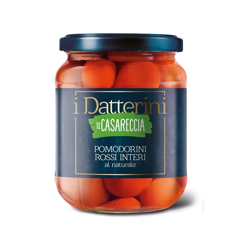 POMODORINI ROSSI INTERI AL NATURALE 540 gr. La Casareccia