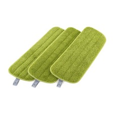 Microfiber Mop Pad 3Pk - 16" Wet and Dry Flat Mop Head Refills