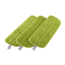 Microfiber Mop Pad 3Pk - 16" Wet and Dry Flat Mop Head Refills 