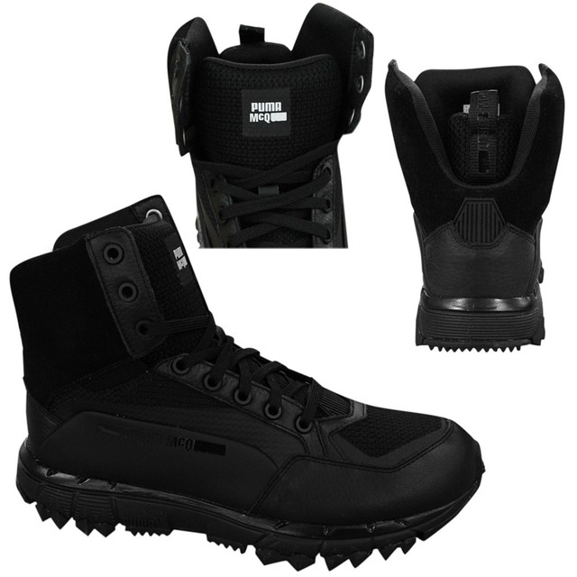 alexander mcqueen mens trainers black