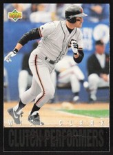 1993 Upper Deck Reggie Jackson's Clutch Performers Will Clark #R6 San Francisco