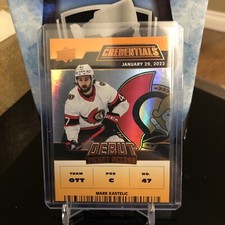 2022-23 Upper Deck Credentials SP Auto Debut Ticket Access 53/149 Mark Kastelic