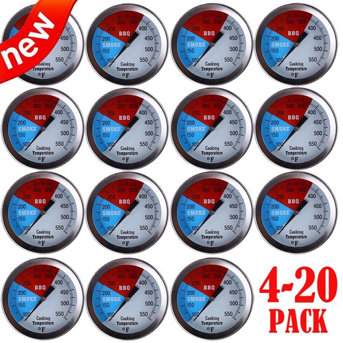 2" Temperature Thermometer Gauge | Barbecue BBQ Grill Smoker Pit Thermostat 4-20 - 第 1/15 張圖片