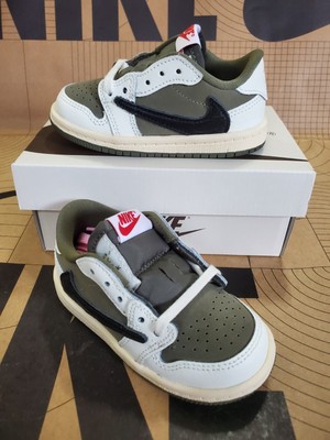 Air Jordan 1 Low OG SP Travis Scott Medium Olive DO5441-200 TD Size 6C 