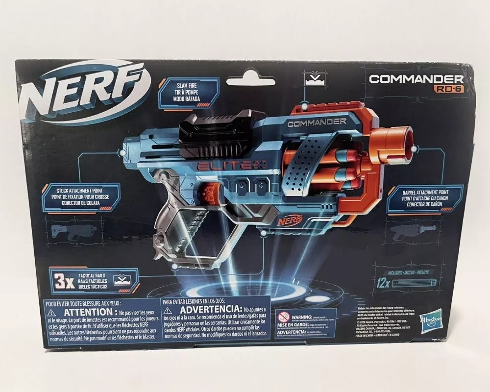 NERF Elite 2.0 Commander RD-6 Blaster