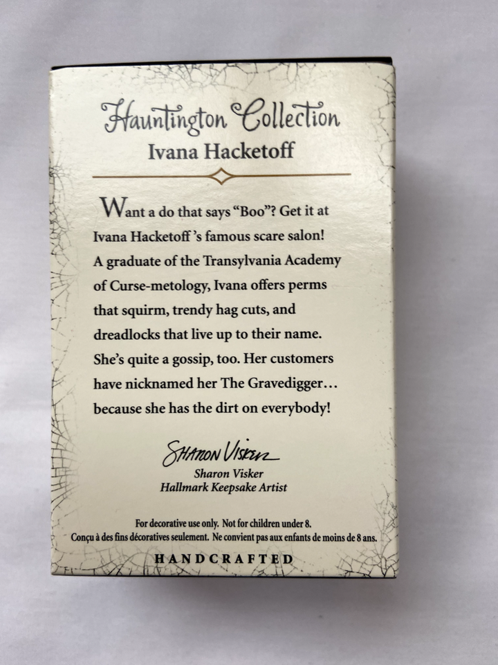 Hallmark Halloween Ornament Hauntington Collection Ivana Hacketoff