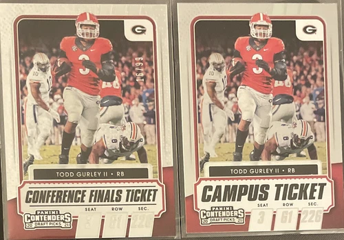 2021 Contenders Draft Picks TODD GURLEY CAMPUS & CONFERENCE FINALS SP #/99 MINT!
