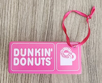 Vintage 2010 Dunkin Donuts TIme To Make The Donuts Holiday Ornament