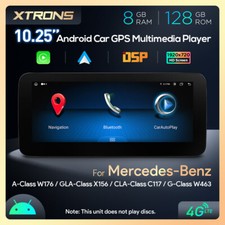 10,25" 8+128GB F&uuml;r Autoradio Mercedes A/GLA/CLA/G Klasse W176 X156 C117 NTG5.1