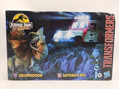 NEW Transformers x Jurassic Park Dilophocon & Autobot JP-12