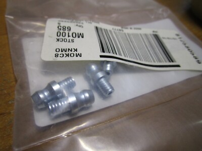 DynaFlo  3/16''Straight Steel Zinc Drive Grease Fitting w/oBall Check QTY 5