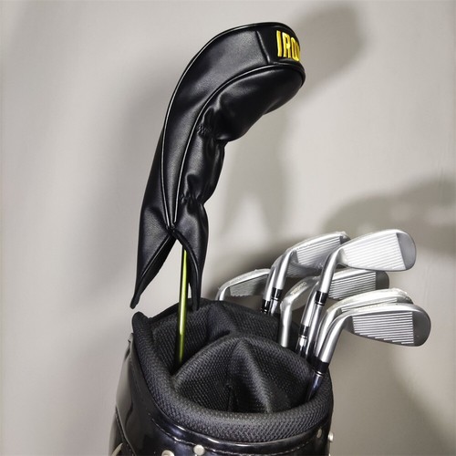Golf Driver Fairwayholz Hybrid Mallet Putter Head Cover Red Iron Man Armor - Bild 4 von 19